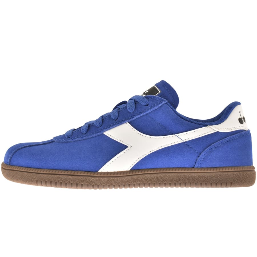Diadora blue trainers clearance